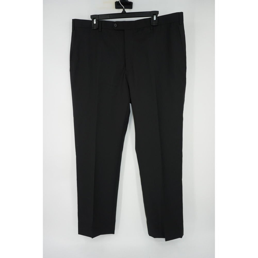 Neiman Marcus Pinot‎ Dress Pants Black Loro Piana Zelander Wool Made Italy 40x31